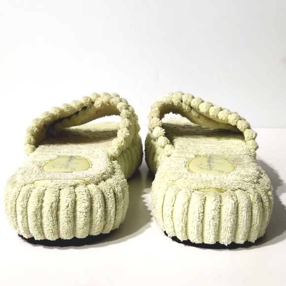 NEW Free People Two Days in Ibiza Key Lime Terry Cloth Platform Sandals Size 9.5 - Picture 6 of 13